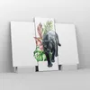 Bild auf Leinwand - Leinwandbild - 3 Teile - Schwarz Produktbild-Vorschau 4