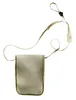 A beige neck pouch with a khaki trim and a thin strap is shown against a white background. Anteprima dell’immagine prodotto