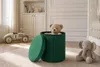 riess-ambiente Hocker ÉLAN 40cm grün Samt runder Sitzhocker Produktbild-Vorschau 5