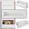 Kaminrost 10x40 cm, Kaminlüfter gerade, weiß, Produktbild-Vorschau 1