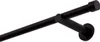A black metal curtain rod with end caps, shown against a white background. Anteprima dell’immagine prodotto