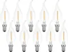 10 x LED Filament Leuchtmittel Windstoß Kerze 1W = 15W E14 Produktbild-Vorschau 1