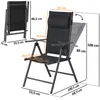 Chaise de camping CampFeuer, noire, réglable en 7 Voir les images du produit 3