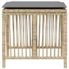 vidaXL Gartenhocker Kissen 4Stk. Beigemischung 41x41x36 cm Produktbild-Vorschau 6
