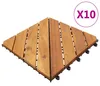 vidaXL : Dalles de terrasse, 10 pièces, couleur marron, 30 Voir les images du produit 2