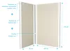 LOT de 2 Panneaux Muraux Aluminium IVOIRE 90+120x210 cm Voir les images du produit 4