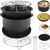 MONZANA® Heißluftfritteuse Zubehör 8tlg. Fritteuse Set Produktbild-Vorschau 8