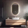 HOKO LED Specchio ovale con cornice in metallo 60x100 cm Anteprima dell’immagine prodotto 8