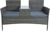 Polyrattan Gartenbank Bank Rattan Sitzbank 2-Sitzer Produktbild-Vorschau 2