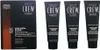 A box and three tubes of American Crew Precision Blend hair color for men. Podgląd zdjęcia produktu