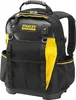 A black and yellow Stanley FatMax tool backpack is shown against a white background. Voir les images du produit