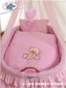 MY SWEET BABY Korb aus Naturfaser Rosa 95x65 cm mit Produktbild-Vorschau 2