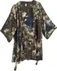 Kurzer Kimono im Japan Style, Kimono Mantel, Kimonokleid - Produktbild-Vorschau 3