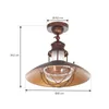 Lindby Deckenleuchte Louisanne, braun, Metall, Ø 35cm Produktbild-Vorschau 4