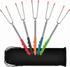 5 Stück Grillspieße, ausziehbar, 32 cm – 115 cm, Edelstahl, Produktbild-Vorschau 1
