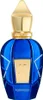 A studio shot of a blue and gold perfume bottle. Náhled obrázku produktu