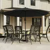 UISEBRT 3.5m Parasol pendulaire Parasol de marché, gris Voir les images du produit 9