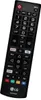 A black LG remote control is shown against a white background. Produktbild-Vorschau