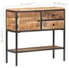 vidaXL Sideboard 85x30x80 cm Raues Mangoholz Produktbild-Vorschau 7