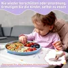 Baby Teller mit Saugnapf Set, 3-tlg Edelstahl Kinderteller Produktbild-Vorschau 5