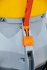 A close-up view of a fastening mechanism on a yellow and gray container. Náhled obrázku produktu