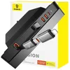 Product packaging for a Baseus USB hub, with the product partially visible. Anteprima dell’immagine prodotto