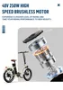 Onesport 20 Zoll Elektrofahrrad Pedelec,E-Klapprad Produktbild-Vorschau 7