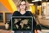 MuchoWow® Laptop Aufkleber Sticker Cover Weltkarte - Produktbild-Vorschau 5