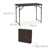 Skládací zahradní stůl Relaxdays, rozměry: 74 x 120 x 60 Náhled obrázku produktu 4