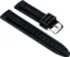 Ersatzband Uhrenarmband Silikon Band schwarz glatt 25537S, Produktbild-Vorschau 1