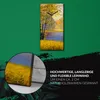 Leinwand Wanduhr Wandkunst Uhr 30x60 Gemälde Wald Bäume Produktbild-Vorschau 5
