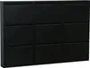 Pisa Schuhschrank mit 9 Klappen/Türen in Metall Produktbild-Vorschau 1
