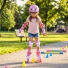 Roller COSTWAY pour enfants, 4 tailles réglables (30-33), Voir les images du produit 2