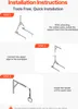 Diagrams illustrating the installation steps of a product. Anteprima dell’immagine prodotto
