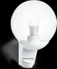 A white outdoor light fixture with a motion sensor. Anteprima dell’immagine prodotto