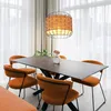 Hängeleuchte, Käfig-Design, Holzoptik braun,  H 120cm Produktbild-Vorschau 11
