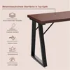 HOMAVO Table de repas 140x80x75 cm - Design moderne, métal Voir les images du produit 2