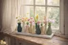 Handgefertigte kleine Keramik Deko Blumenvasen Set aus 10 Produktbild-Vorschau 3
