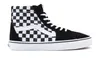 A single Vans Sk8-Hi sneaker with a checkerboard pattern. Podgląd zdjęcia produktu