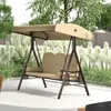 Outsunny 3-Sitzer Hollywoodschaukel mit Sonnendach Kissen Produktbild-Vorschau 8