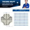 tecuro Kreuzstück Edelstahl V4A (AISI 316), allseitig IG Produktbild-Vorschau 5