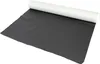 A roll of dark gray artificial leather is unrolled on a white surface. Podgląd zdjęcia produktu