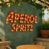 Aperol Spritz LED Leuchtreklame / Wandleuchte Orange Produktbild-Vorschau 4