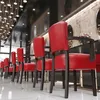2er-Set LUCA ARM | Bistrostuhl | Rot | Leder | Produktbild-Vorschau 3