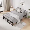 Lit 140 x 190 cm, sommier avec rangement, lits KUTAS avec Voir les images du produit 1