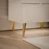 AURORA II Nachttisch Weiß Hochglanz mit LED-Beleuchtung und Produktbild-Vorschau 4
