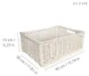 Caja de almacenamiento de mimbre blanco Creative Home, 40 x Vista previa de la imagen del producto 4