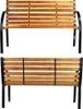 HI Parková lavička hnedá 122x60x81 cm Náhľad obrázku produktu 3