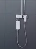 A shower filter attached to a shower head. Voir les images du produit