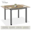 tectake® Aluminium Gartentisch Inca für 4-6 Personen, Produktbild-Vorschau 3